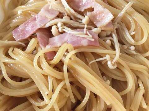 ふわっとにんにく香る　電子レンジで和風パスタ